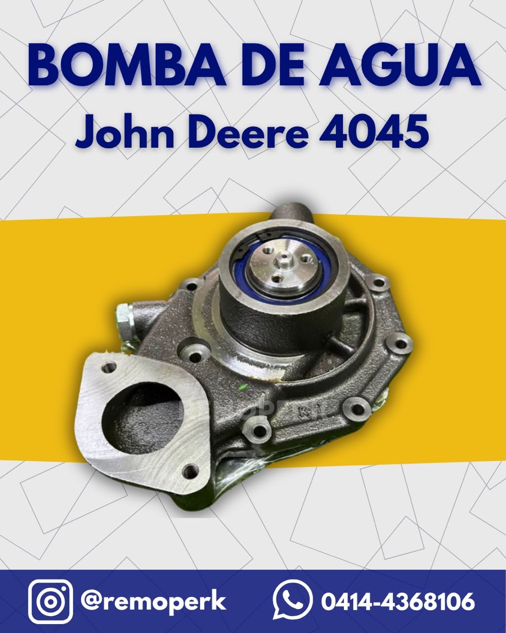 Bomba de agua John Deere 4045