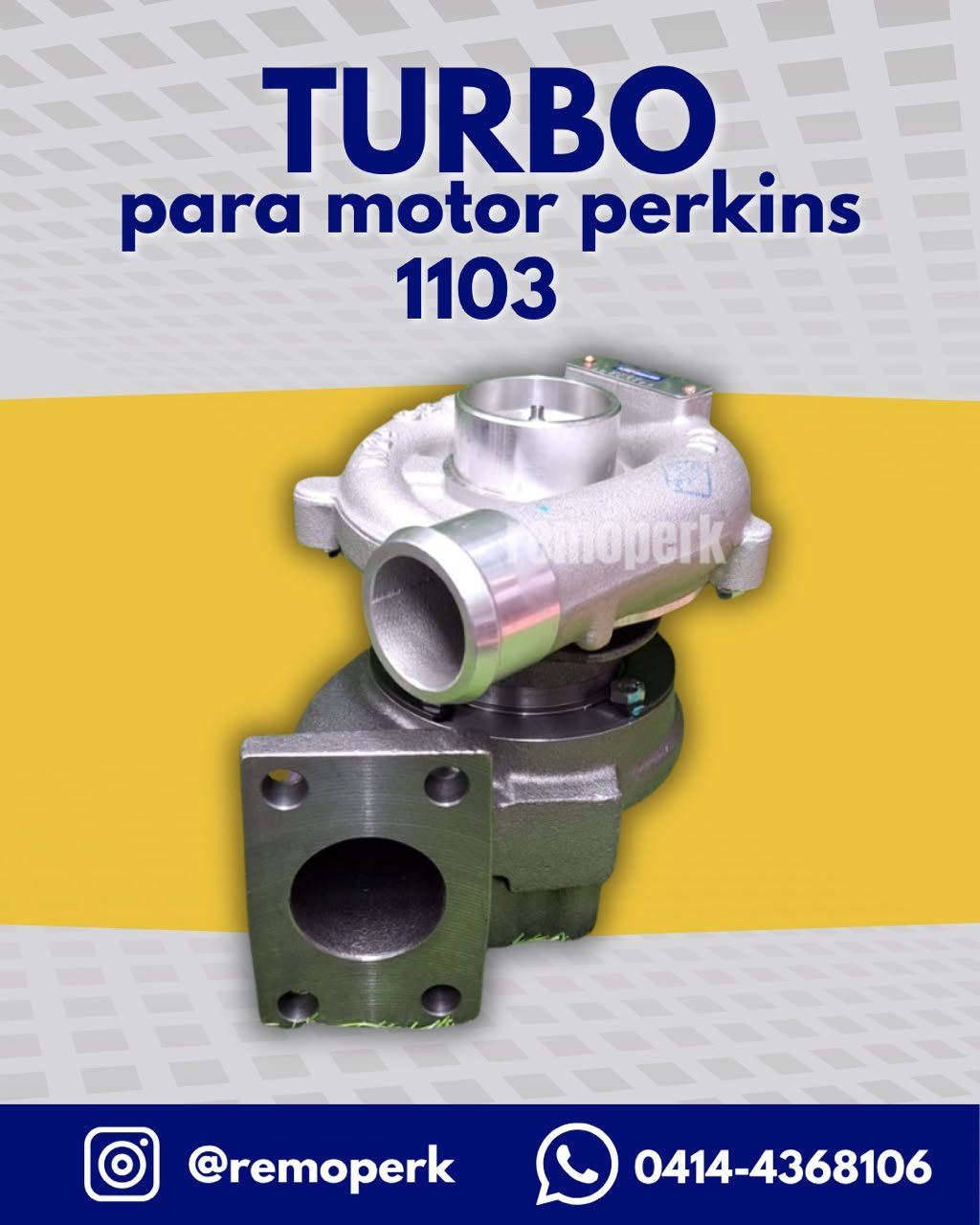 Turbo para motor Perkins 1103